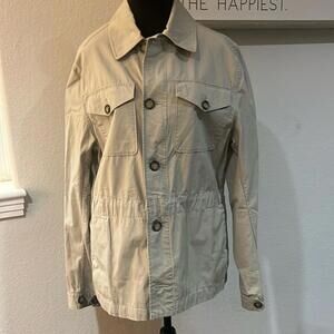 Stylish Casual Beige Utility Jacket - Perfect for All Seasons